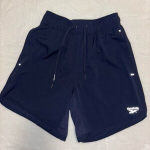 Reebok Men's Dark Blue Athletic Shorts